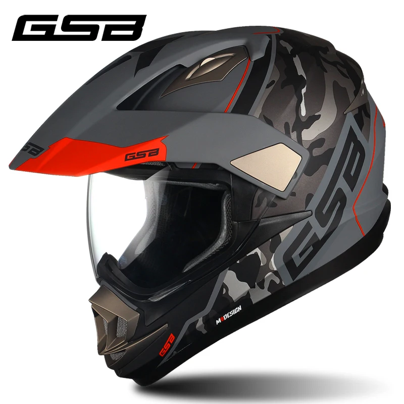 

GSB Motorcycle Helmet Men Motocross Helmet Full Face Moto Helmet Cross Downhill Off-road Helmet Men Casco Moto ECE Approved