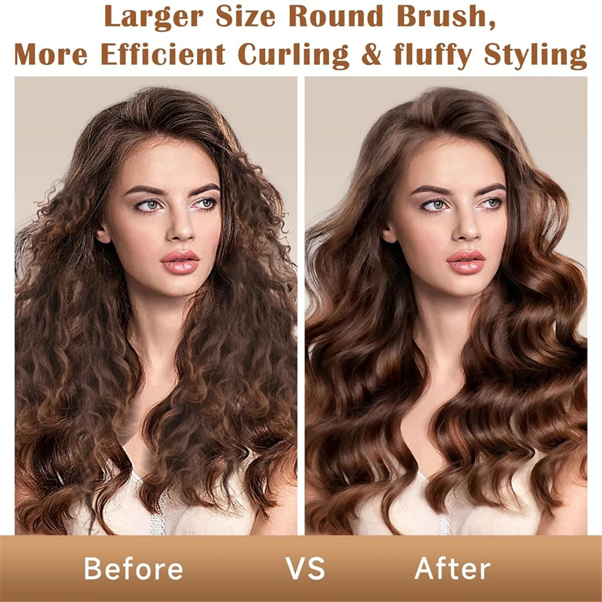 Большая круглая объемная щетка для насадок Dyson Airwrap пушистая и укладки