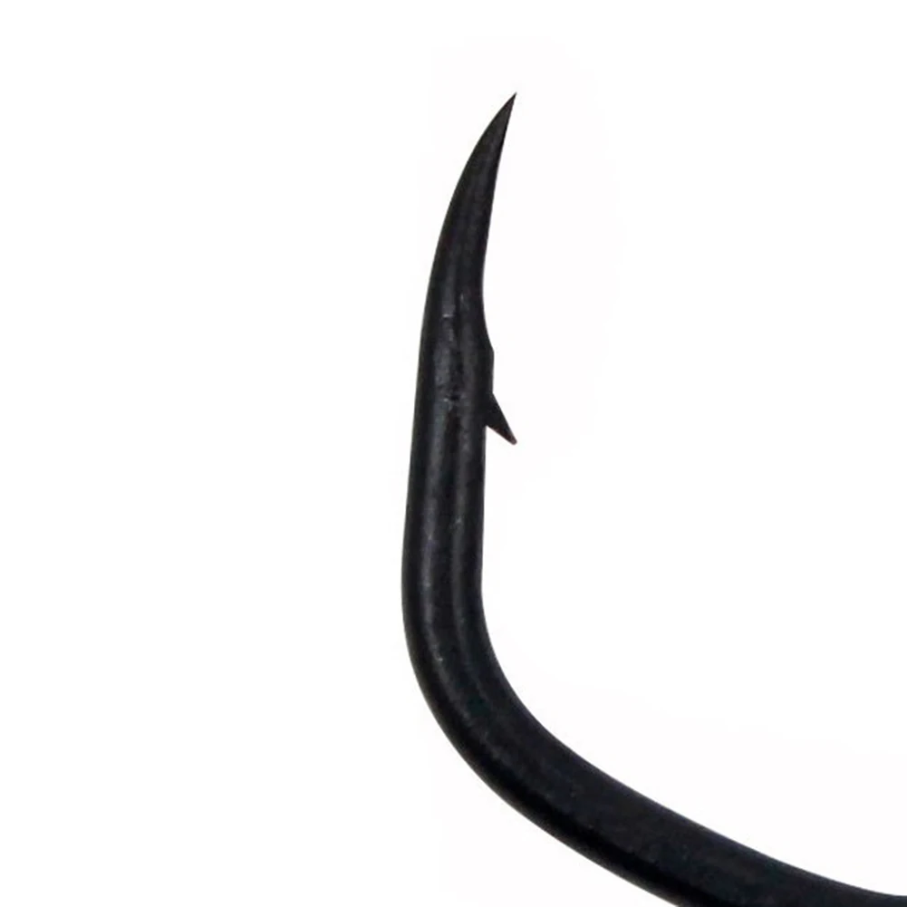 

10Pcs High-Carbon Steel Carp Fishing V-Curve Barbed Hooks Catfish Hook 2/4/6/8# Ultra-wide Gape Fishing Hook Fish Tackle Pesca
