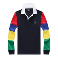 mens polo shirts casual long sleeve high quality sports mens t shirt brand cotton embroidery fashion men tshirt
