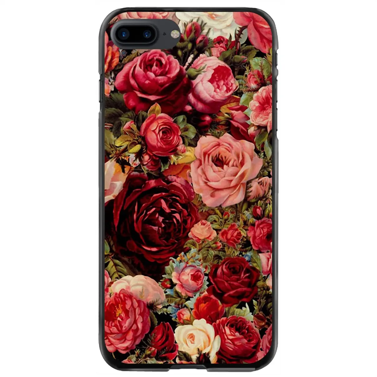 

Жесткий чехол для телефона iPhone 11 12 13 14 Pro MAX Mini 5 5S SE 6 6S 7 8 Plus 10 X XR XS с красочным цветочным принтом розы пиона