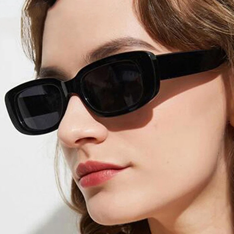

2023 маленькие прямоугольные Солнцезащитные очки женские Овальные винтажные брендовые дизайнерские Квадратные Солнцезащитные очки Uv400 анти...