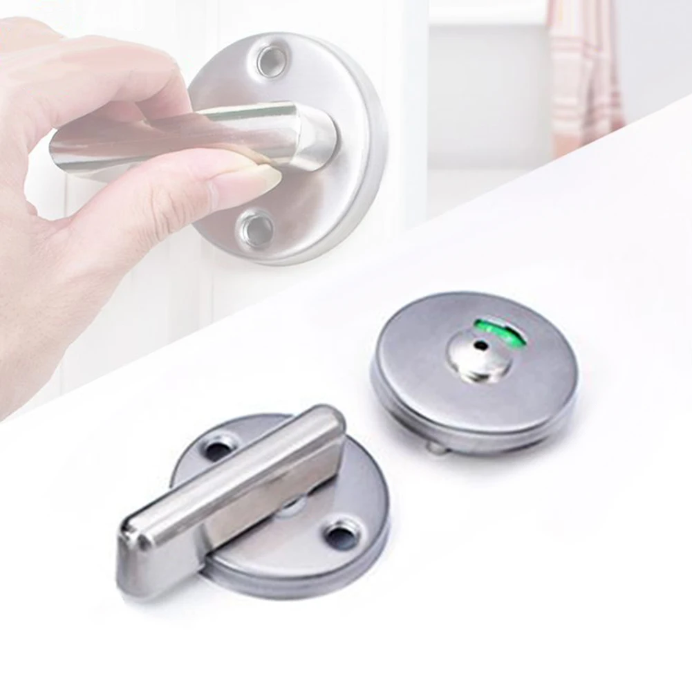 

Indicator Door Lock Public Toilet WC Hardware Bolt Latch For Bathroom Stainless Steel Deadbolt Office Dressing Room