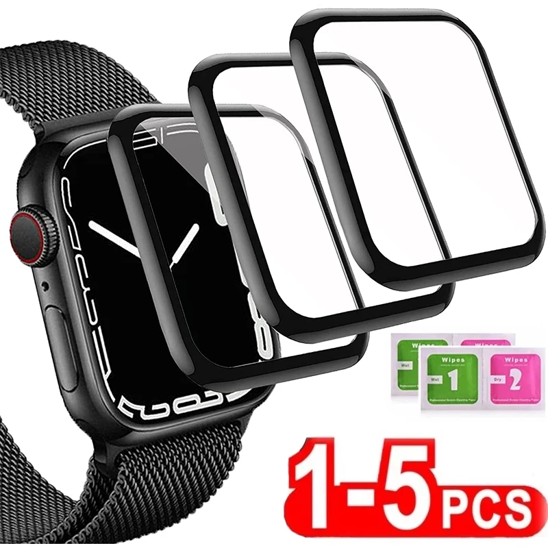 

Protector Film For Apple Watch 7 6 SE 5 4 3 Screen Protectors 40MM 41MM 42MM 44MM 45MM For Iwatch 5/6/SE/7 Series 38mm Not Glass