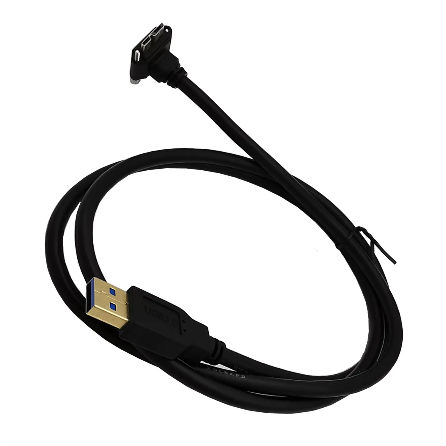 5Gpbs USB3.0 Micro b с винтовым кабелем, промышленная камера, жесткий диск, кабель для передачи данных плеера 0,3 м, 1 м, 1,8 м, 3 м