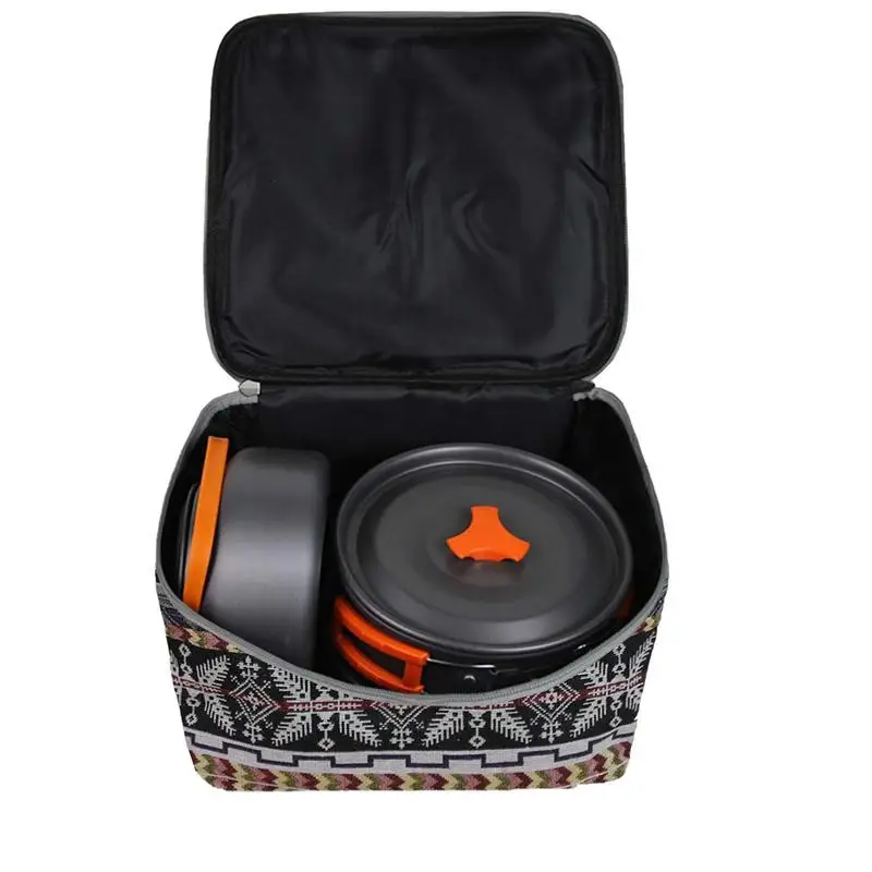 

Outdoor Cookware Bag Outdoor Cookware Carry Bag Cookware Storage Organizer Bags Anti-collision Cotton Foam Padded Protection