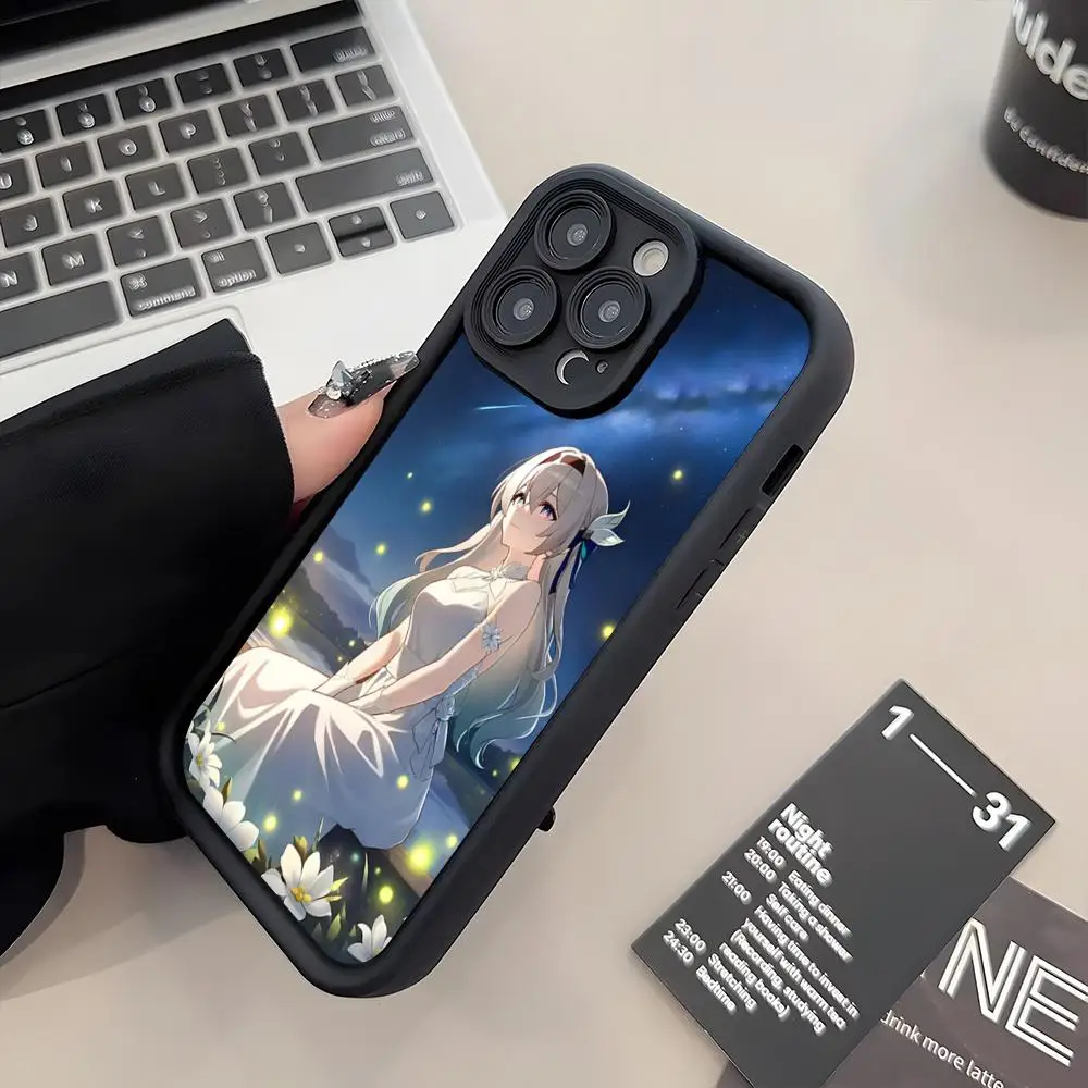 Фото Чехол для телефона H-Honkai Star Rail Firefly для iPhone 17 Air 16 E 15 14 Plus 13 12 11 Pro Max, силиконовый, мягкий №5