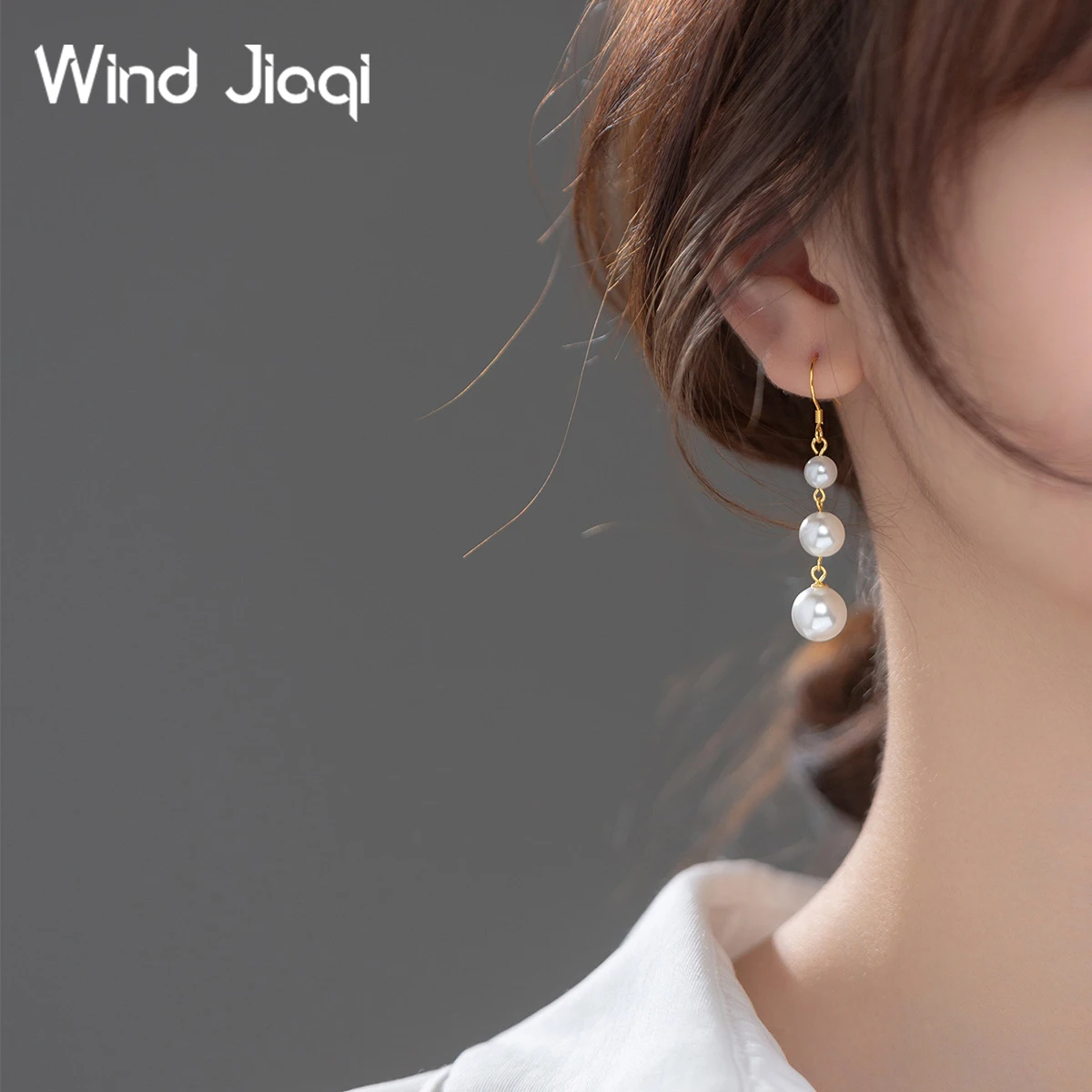 

Женские серьги-подвески из серебра 925 пробы, с жемчугом