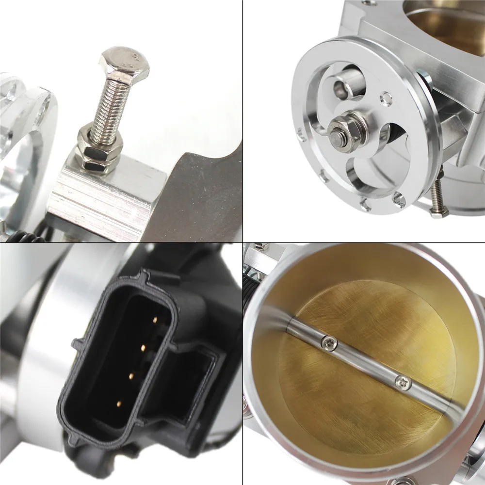 Корпус дроссельной заслонки 90 мм с датчиком TPS для Toyota Supra 1JZ/2JZ серебристый корпус