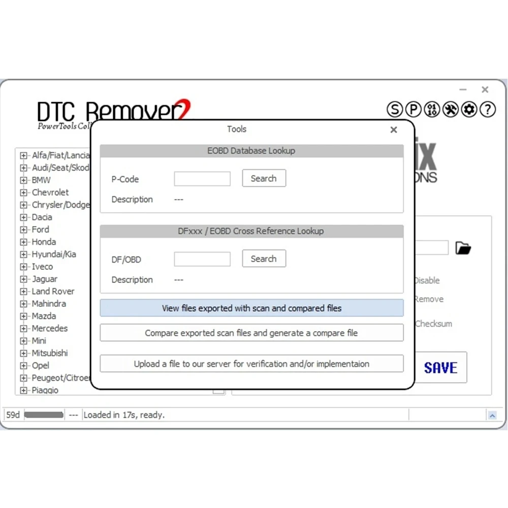 V2.5.6 DTCRemover 2 DTC Remover DTCs в различных ECUs ECU progamглушитель