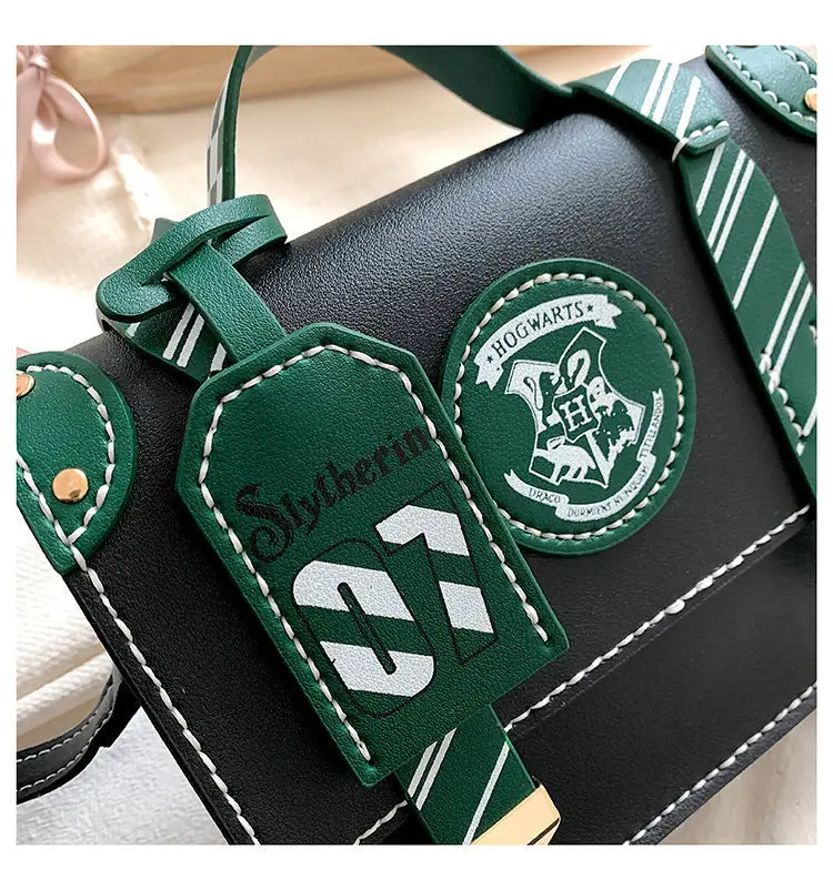 Сумка Гарри Поттера для женщин из искусственной кожи Хогвартс колледж Слизерин