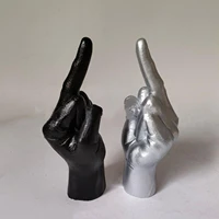 personalized middle finger statue nordic resin figurines craft sculptures ornament home office decorations living room decor