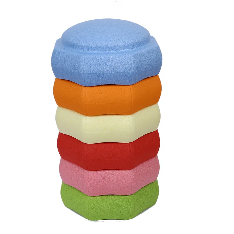 

Training Children Coordination Skills Obstacle Course Family Game Kids Sensory Toys Rainbow Stepping Stones Balance River Stones