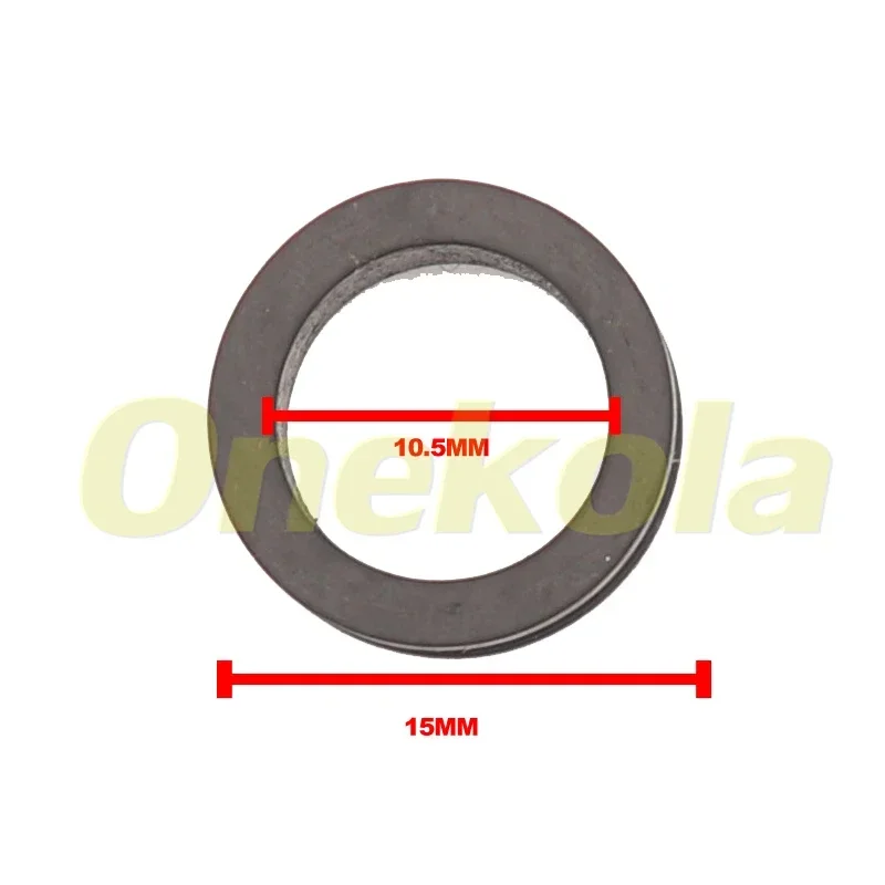 100 шт. резиновые уплотнения топливной форсунки проставка 15*6 6 мм внешний диаметр: