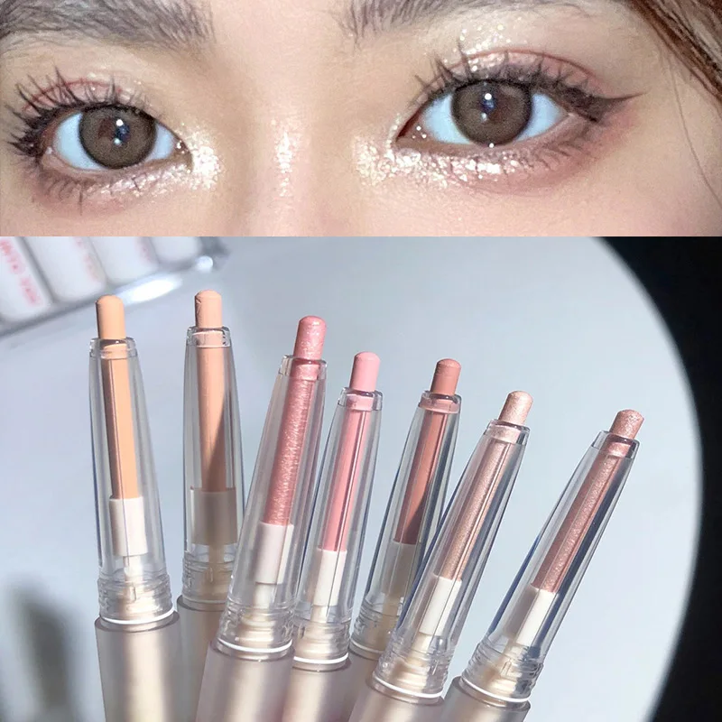 

Highlight Lying Silkworm Pen Brighten Lasting Water Proof Light Pink Rose Diamond High Gloss Colored Eyeliner Pencil Wholesale