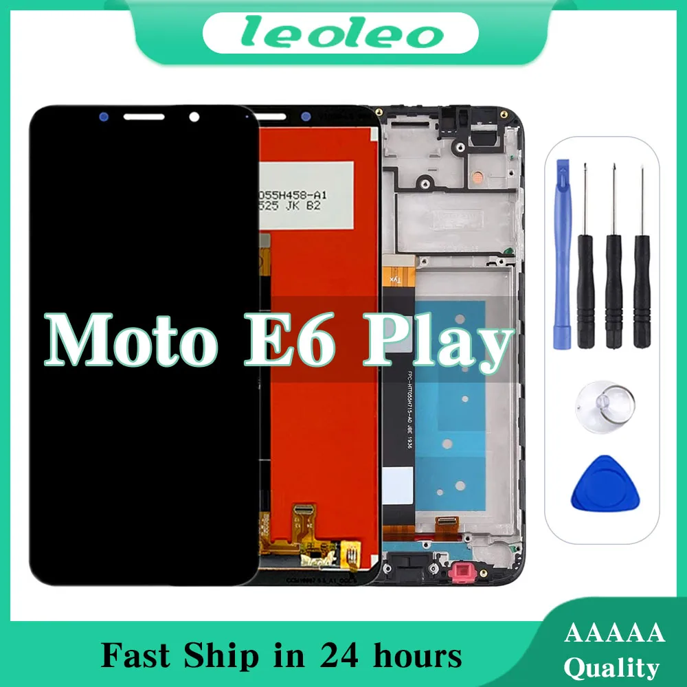 

5.5inch IPS LCD For Motorola Moto E6 Play LCD Display Touch Screen For Moto XT2029, XT2029-1 LCD Screen Assembly with Frame