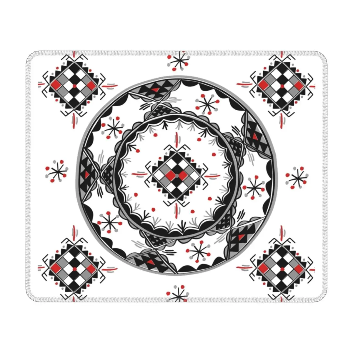 

Коврик для мыши для геймеров Kabyle, Нескользящий Резиновый коврик для мыши с рисунком керамики, с геометрическим рисунком, для офиса и рабочег...