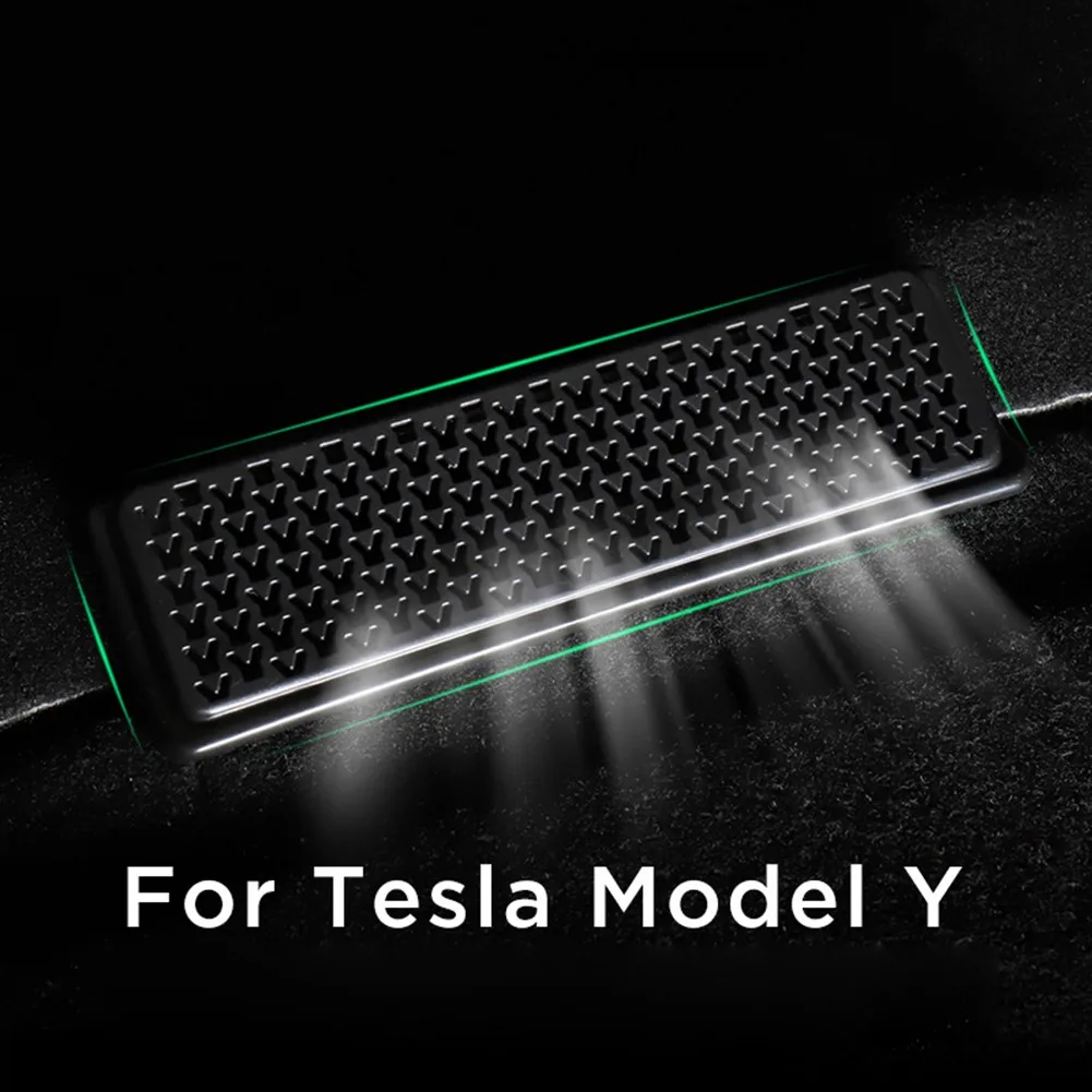 

Lower Air Outlet Vent Cover Black Car For Tesla Model Y 2020-2021 Seat
