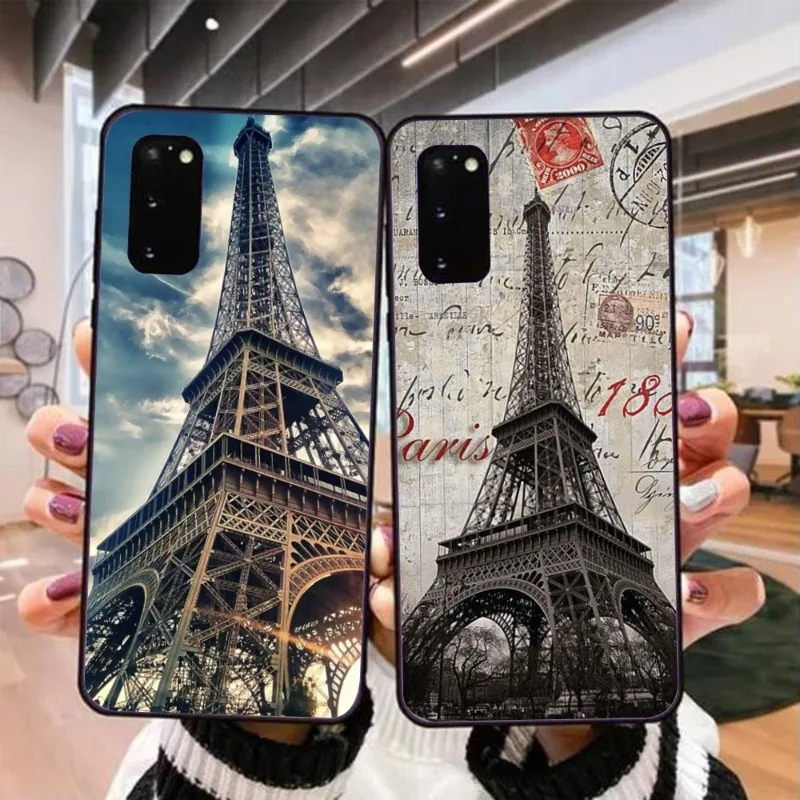 

Чехол с изображением Эйфелевой башни в Париже для Realme GT 2 9i 8i 7i Pro X50 X2 C35 C21 C20 C11 C3, черный мягкий чехол