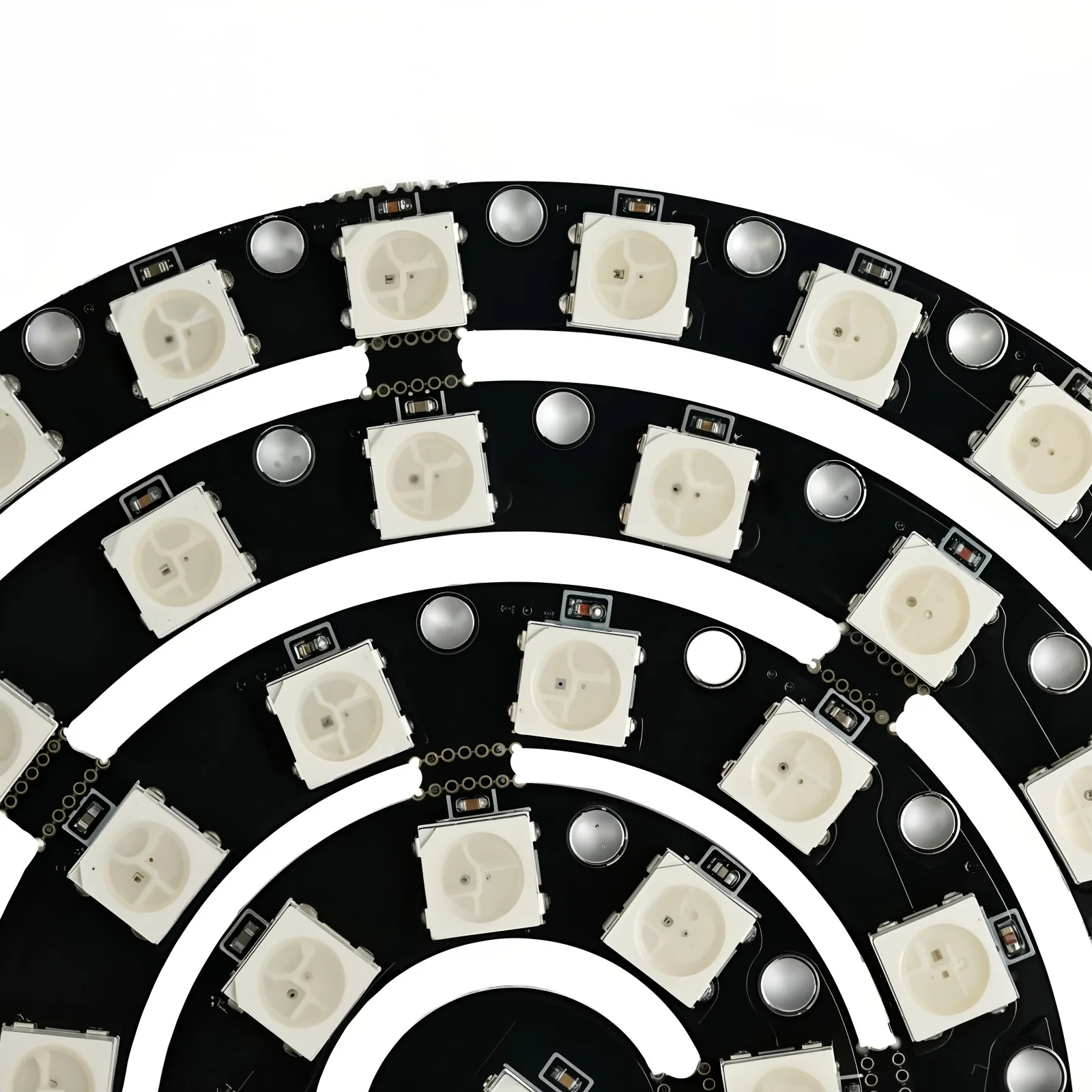 61 бит 61X ws 2812 5050 RGB светодиодная кольцевая лампа со встроенными драйверами 1 + 8 12 16 24