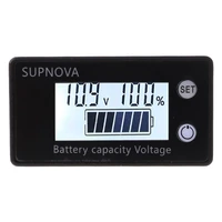 compact battery meter battery capacity voltage monitor gauge indicator lead acid lithium ion battery tester for golf 367d