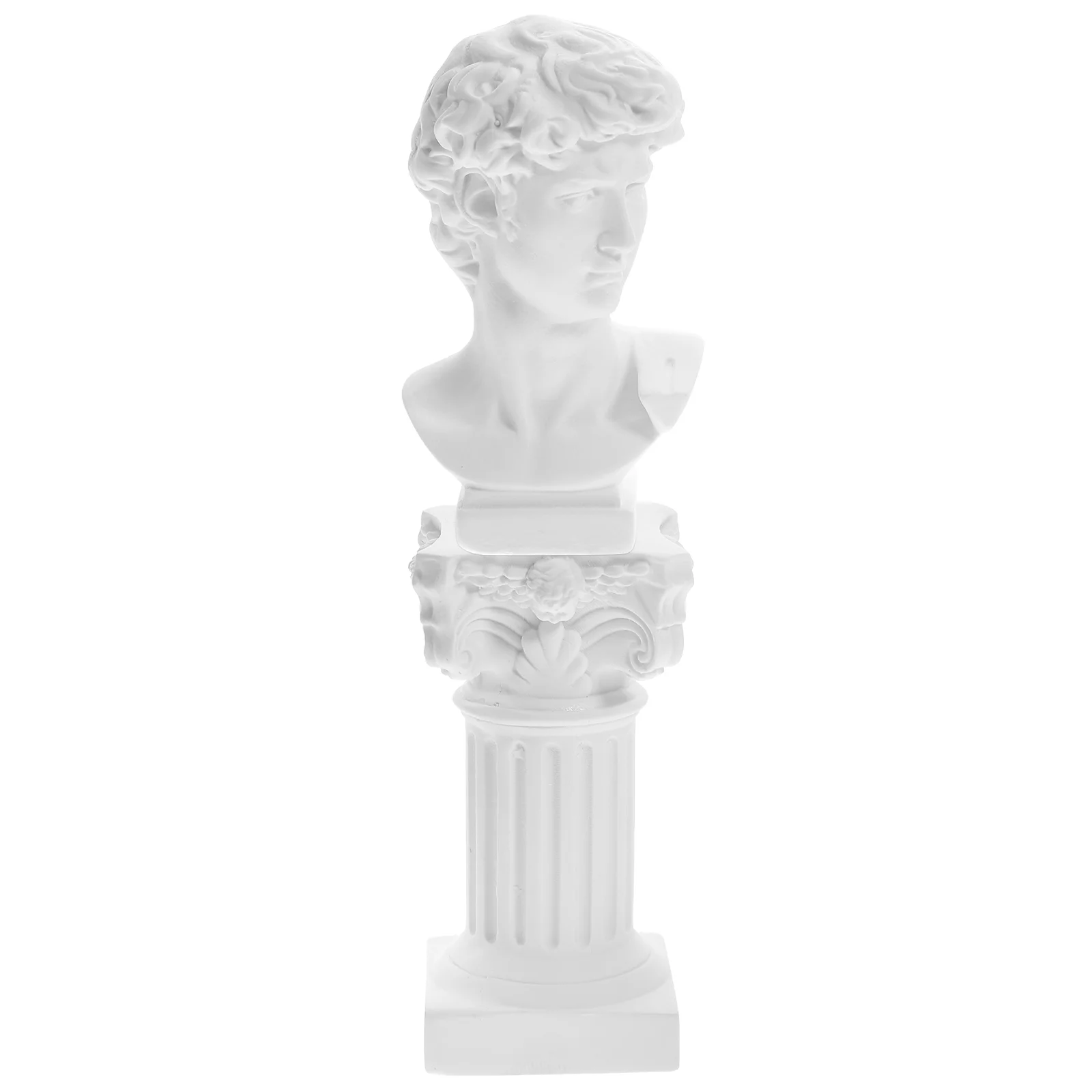 

House Decorations Home Gypsum Portraits Greek Column Resin Statue Retro David Bust Crafts Roman Sculpture Ornaments