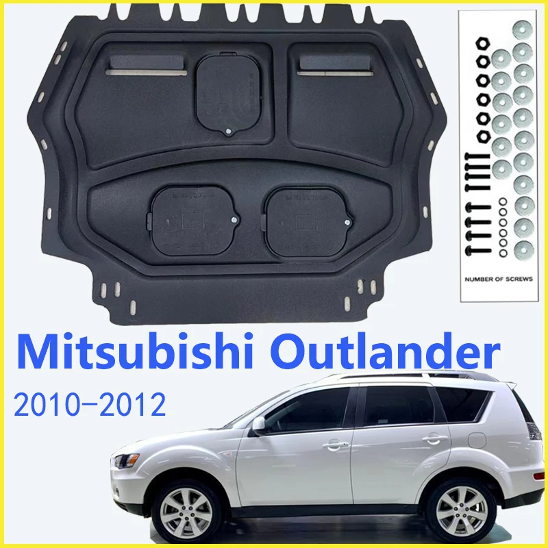 Черный брызговик для Mitsubishi Outlander 2010-2012
