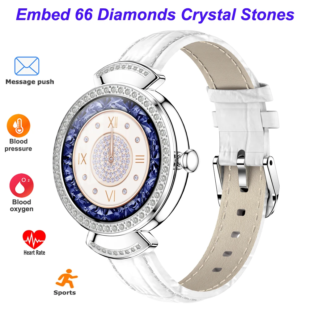 Reloj inteligente de moda para mujer, pulsera con diamantes incrustados de famosa marca, ideal para hacer deporte y Fitness, el mejor regalo