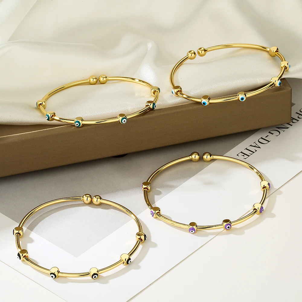 Стильный минималистичный дизайн турецкие синие браслеты от сглаза для женщин