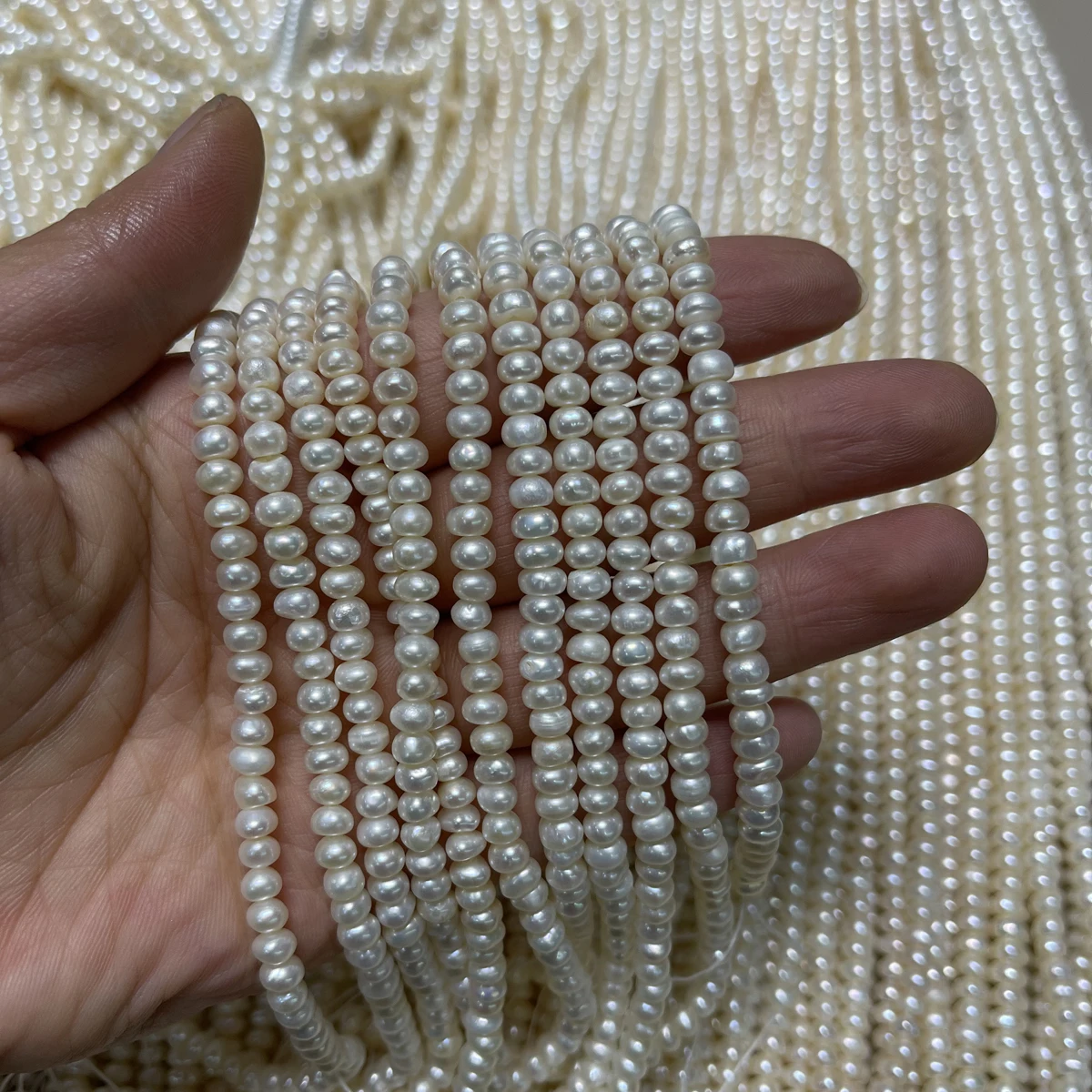 Hot Sale Natural Freshwater Pearl Rice-Shaped Isolation Beads For Jewelry Making DIY Bracelet Earring Necklace Accessories