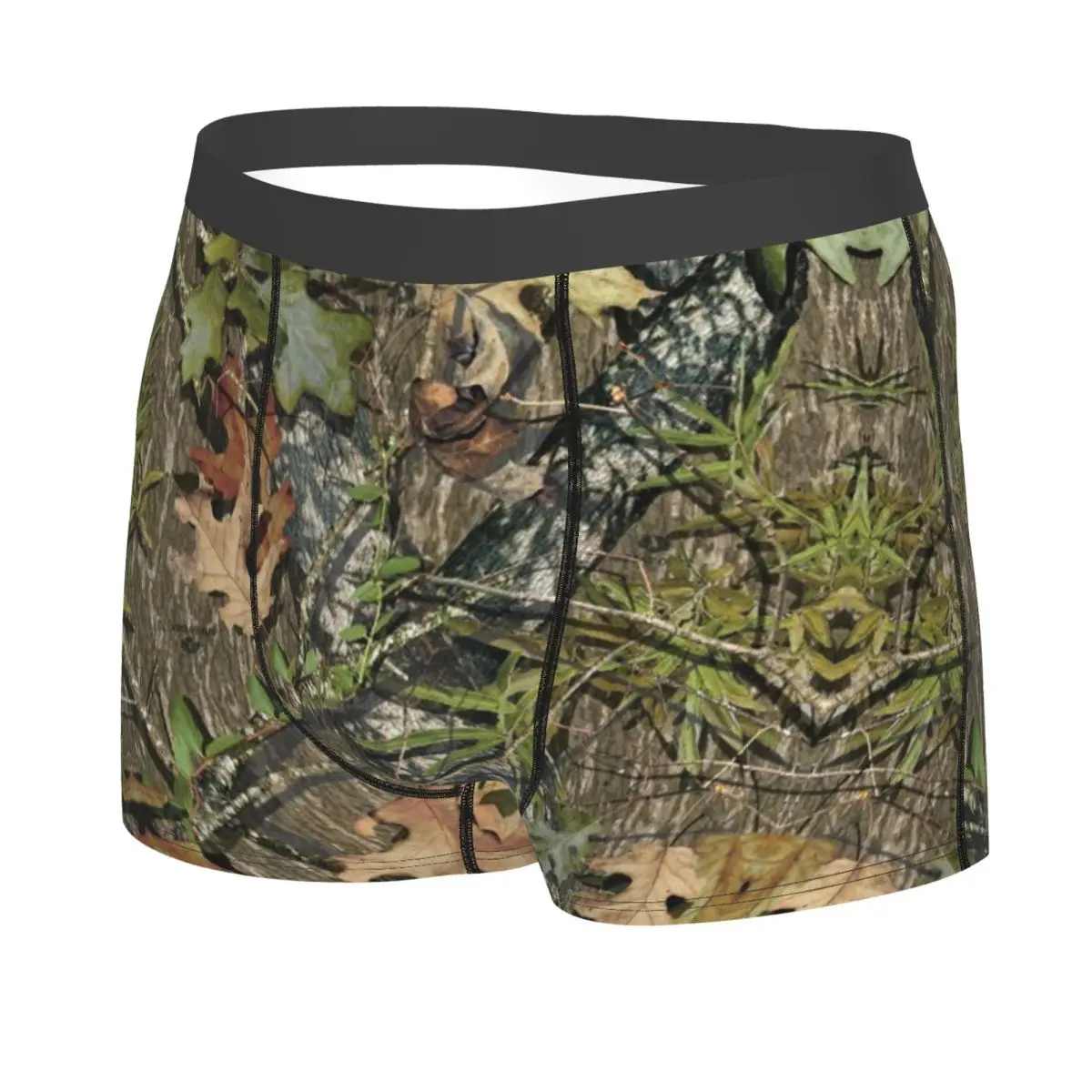Фото Valentine's Day Male Real Tree Camouflage Camo Pattern Underwear Boxer Briefs Stretch Shorts Panties Underpants For Husband №2