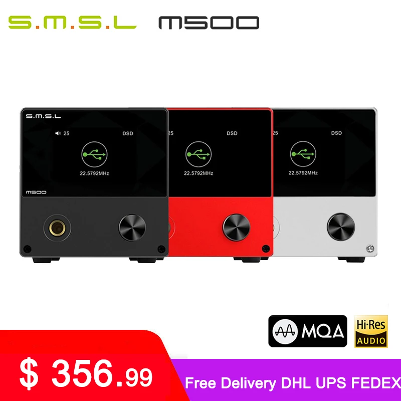 

SMSL M500 DAC MQA ES9038PRO ES9311 XMOS XU-216 32bit 768kHz DSD512 Hi-Res Audio Decoder & Headphone Amplifier