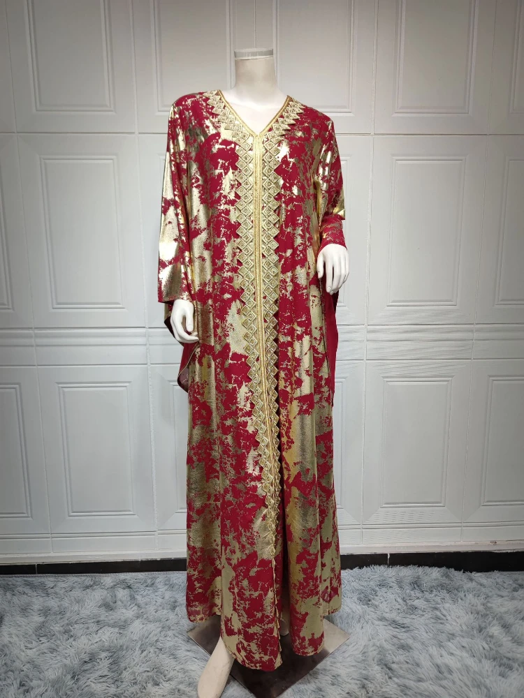 

Ramadan Muslim Kaftan Abaya Dress Women Dubai Elegant Evening Gown Outfits African Chiffon Maxi Dress Boubou Robe Djellaba Femme