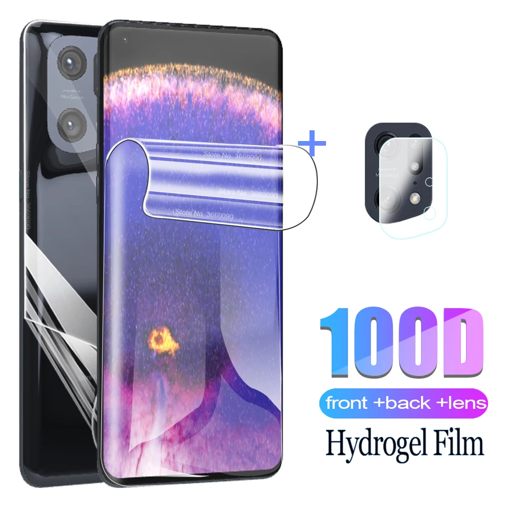 

Передняя и задняя Гидрогелевая пленка для Oppo Find X5 Pro Защитная пленка для экрана FindX5 x 5 Pro 5Pro Findx5pro x5pro Защитное стекло для камеры
