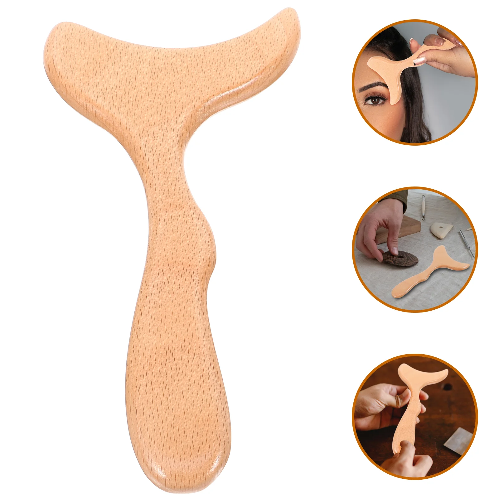 

Wooden Body Scraping Stick Face Scraper Relaxation Scraping Plate