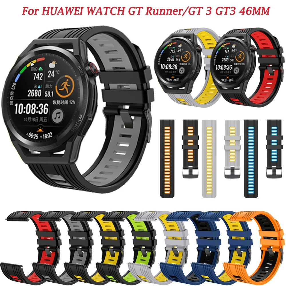 

Ремешок силиконовый для смарт-часов Huawei Watch GT Runner /GT 3 Pro GT3 46 мм