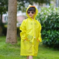waterproof 1 piece childrens raincoat one piece sunscreen windproof raincoat cartoon animal wind student poncho