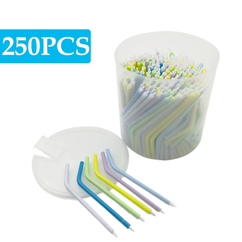 

250PCS Disposable Nozzles For Dental Air Water Spray 3-Way Triple