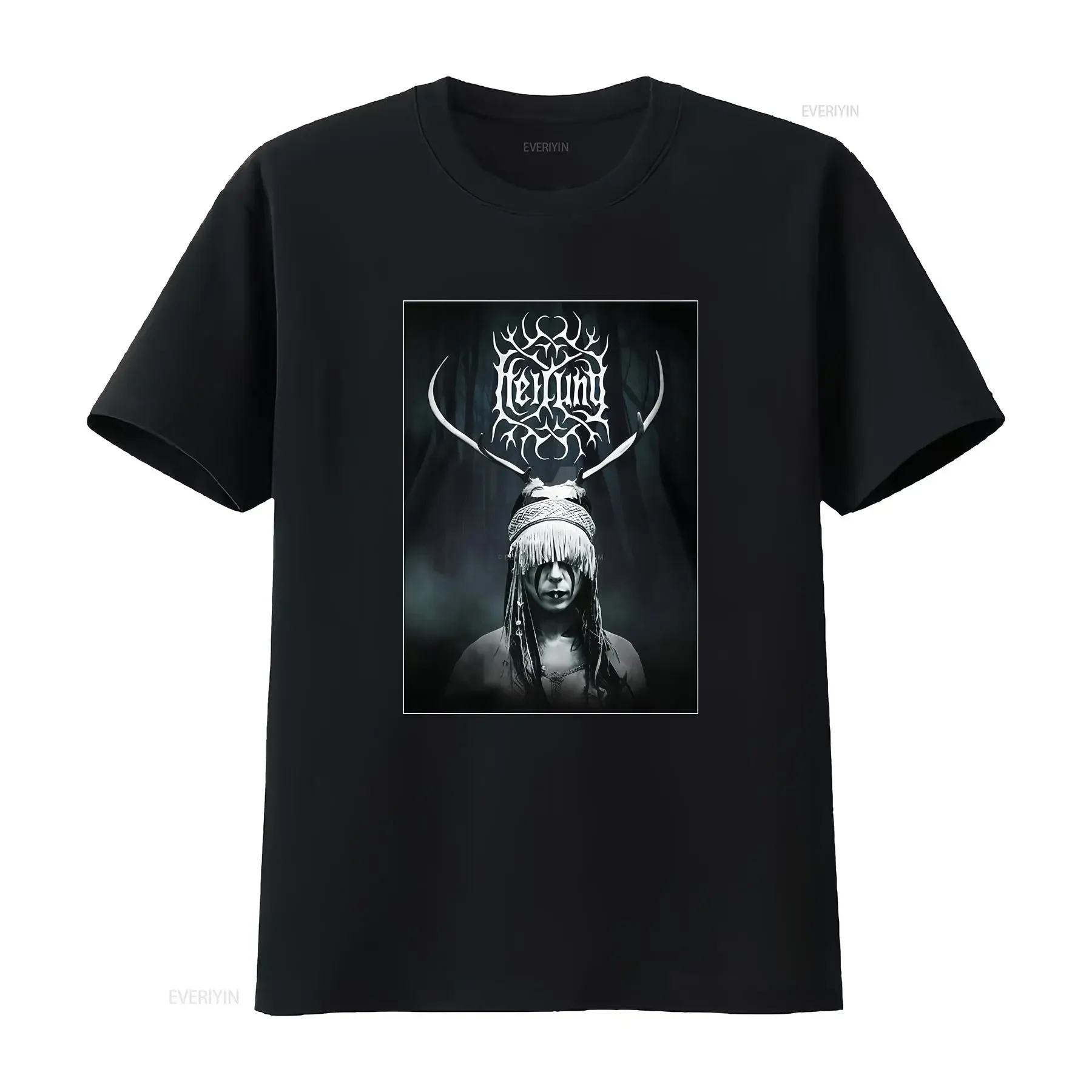 Фото Новая футболка Heilung Lifa 6389, размеры S-5XL, винтажная, с эффектом потертости, дизайнерская одежда, уличный стиль, универсальная, унисекс, комфортная, мягкая, слегка тонкая. №1
