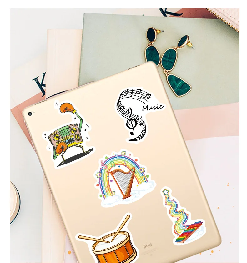 50 шт. стикеры в стиле рок-музыки панк-Битлз виде рок-группы для скейтборда милые