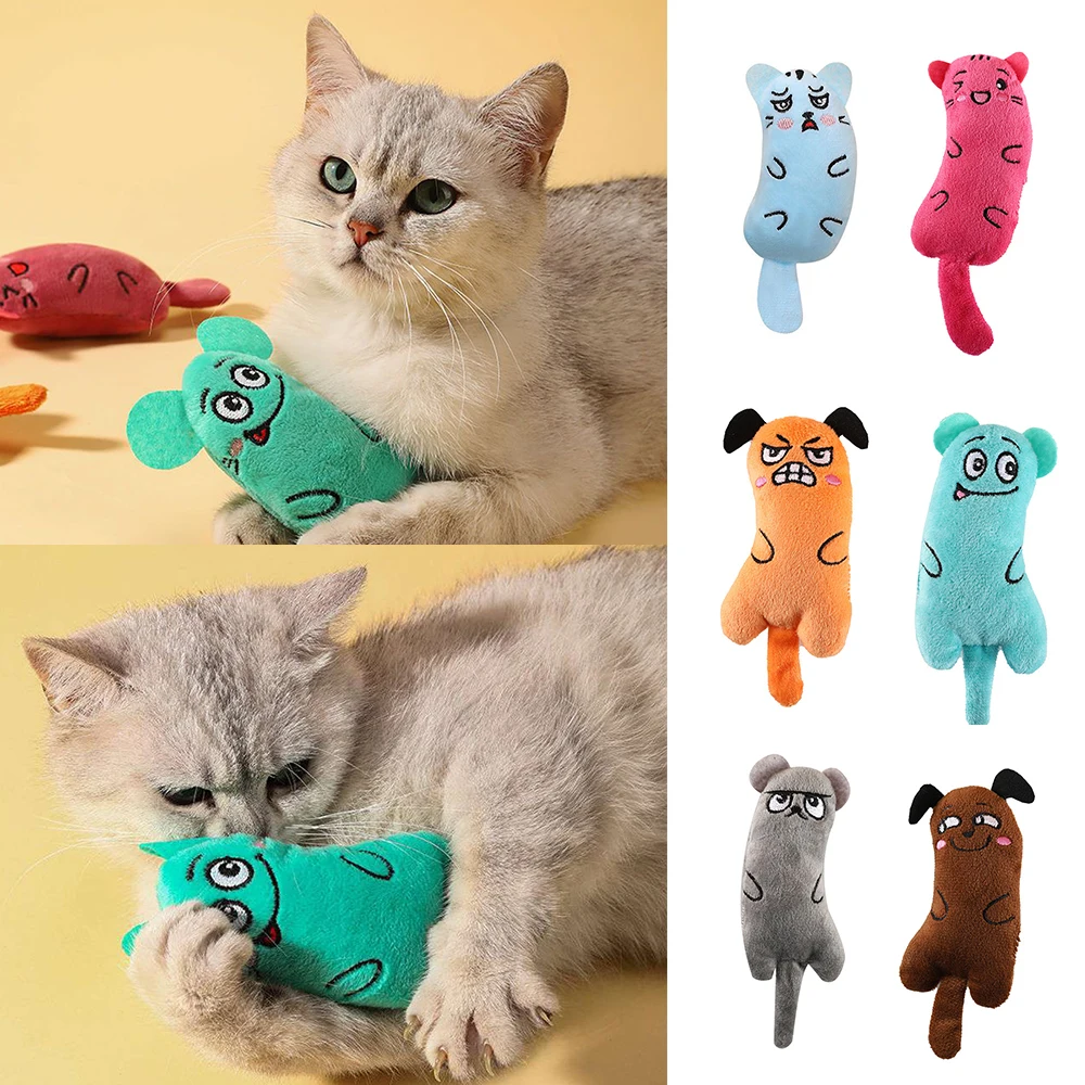 

Pet Teeth Grinding Catnip Toys Rustle Sound Cat Plush Stuffed Toy Plush Thumb Pillow Dog Playing Toys Funny Pet Accessories