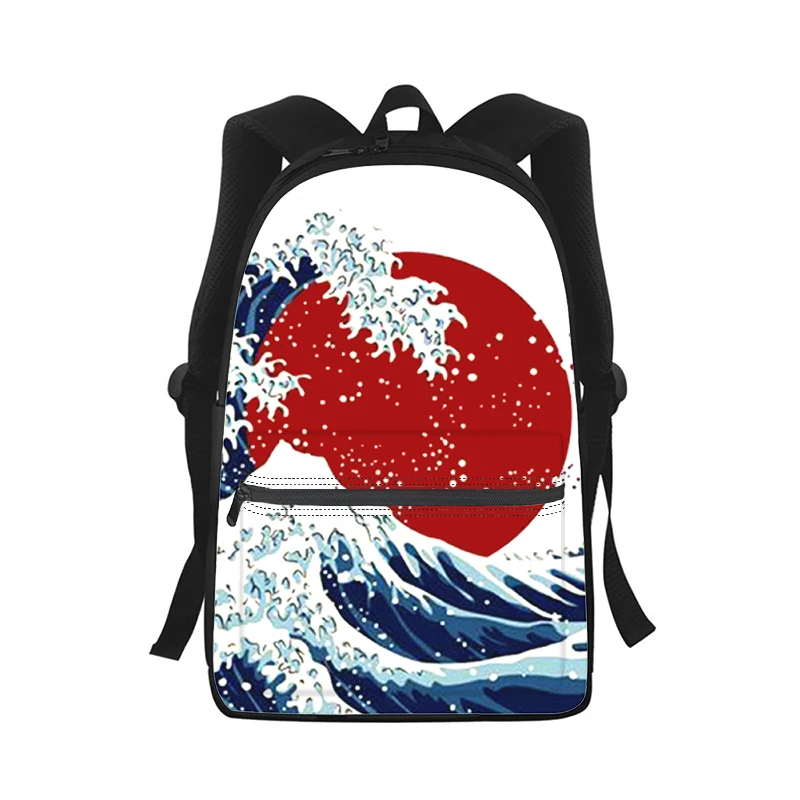 Japan Ukiyoe Art paintings Men Women Backpack 3D Print Fashion Student School Bag Laptop Backpack Kids Travel Shoulder Bag