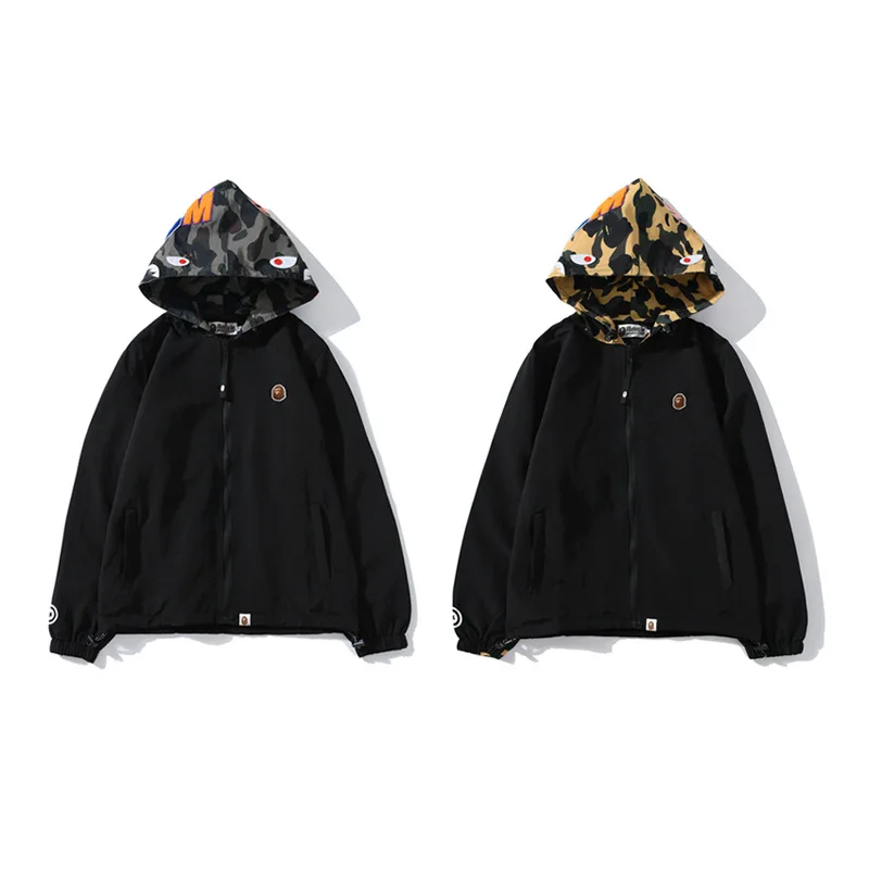 

Кардиган Bape на молнии, мужской и женский свитер с головой акулы, куртка