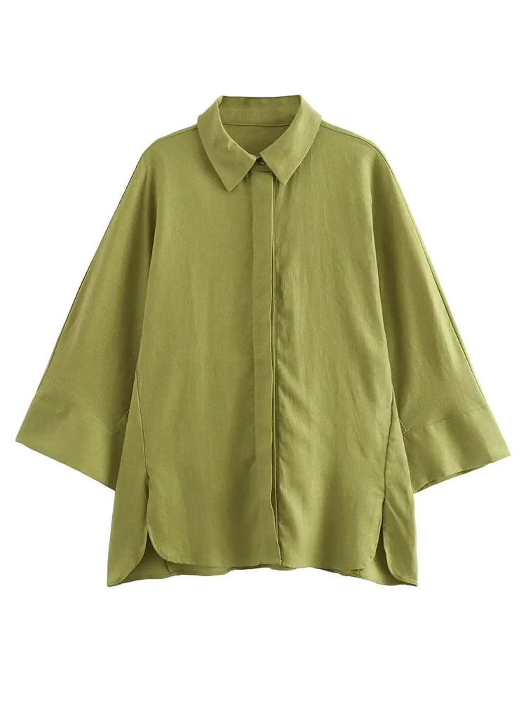 Новые комплекты широких брюк из 2 предметов для женщин 2024 модные свободные