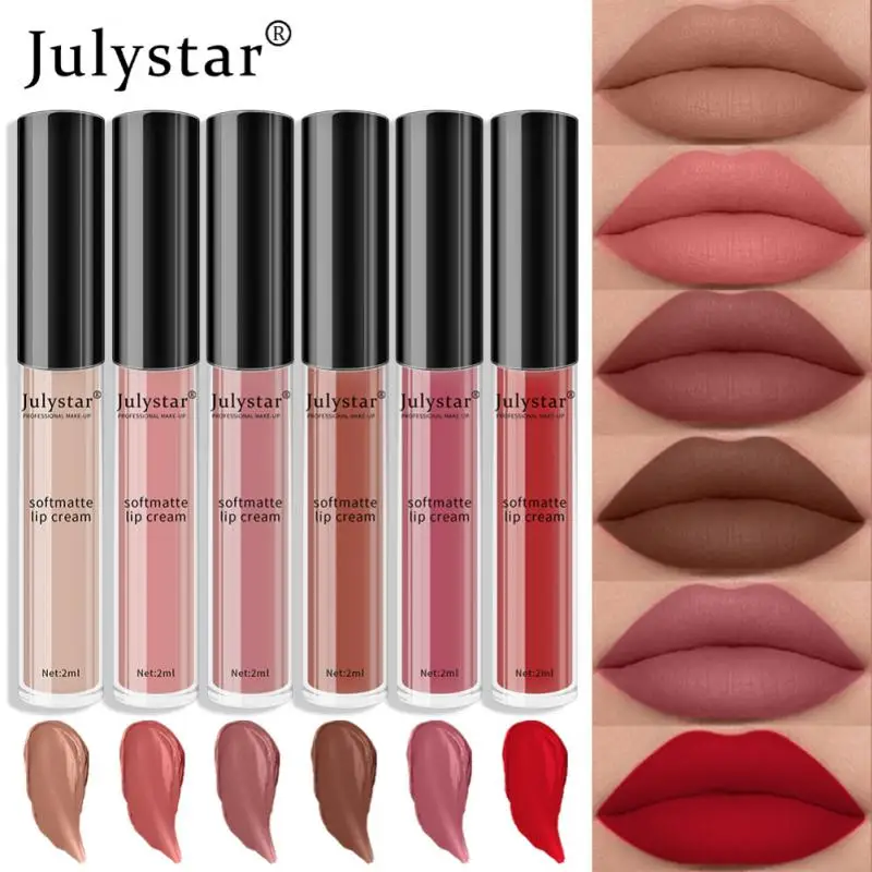 

Waterproof Matte Lipstick Brown Pigment Dark Red Long Lasting Velvet Lip Gloss Balm Women Makeup Lipgloss Maquiagem