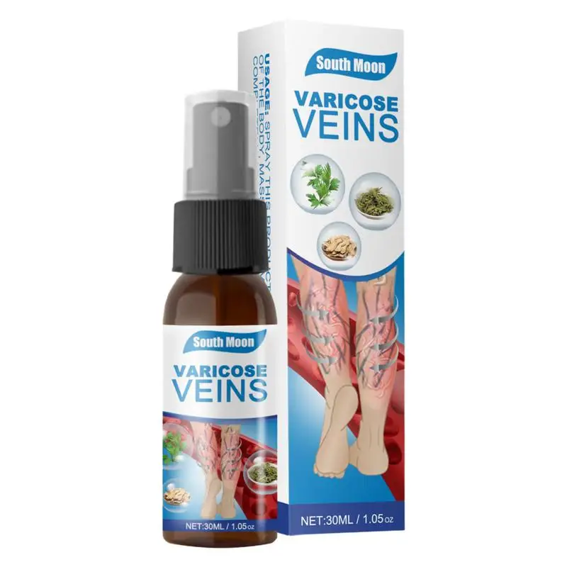 

Varicose Vein Leg Spider Vein Treatments Soothing Earthworm Legs Massage Spray Improve Blood Circulation 30ml