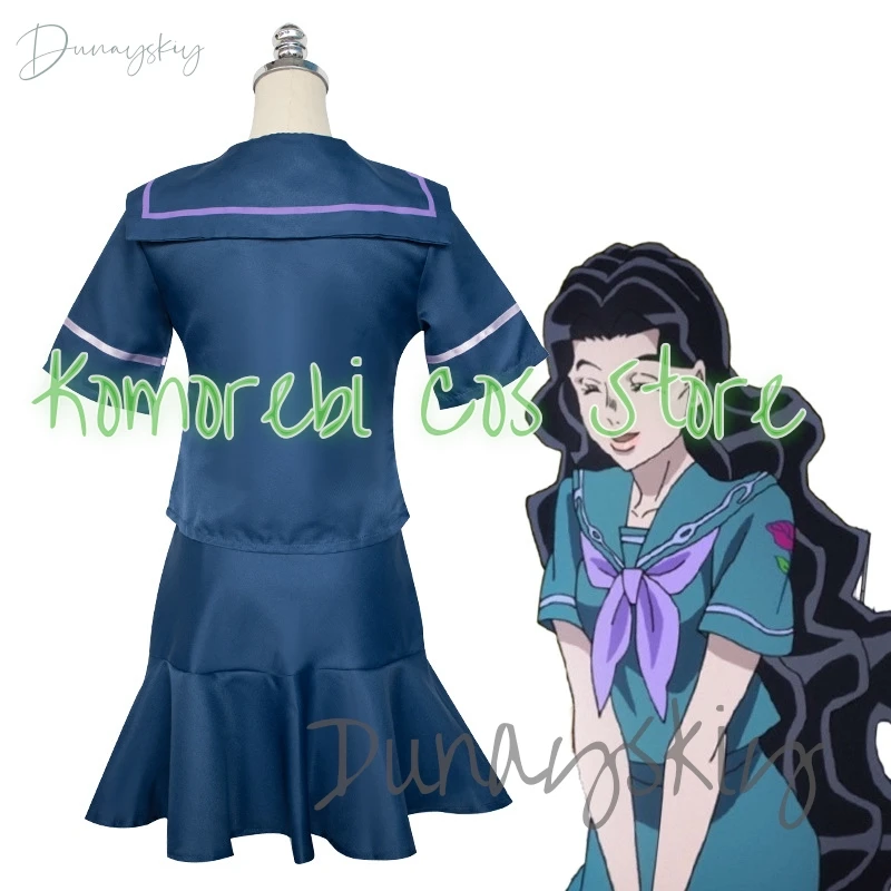 JoJo's Yamagishi Yukako Косплей Костюм Парик Женская JK Униформа Одежда Юбка Аксессуары