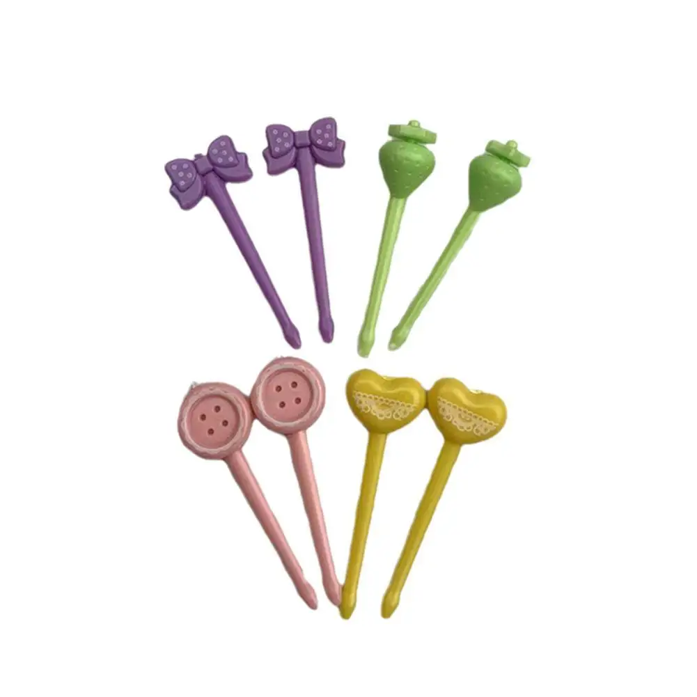 8/10 шт. 8 мультяшный медведь белка форма фрукты вилка для малышей обеды