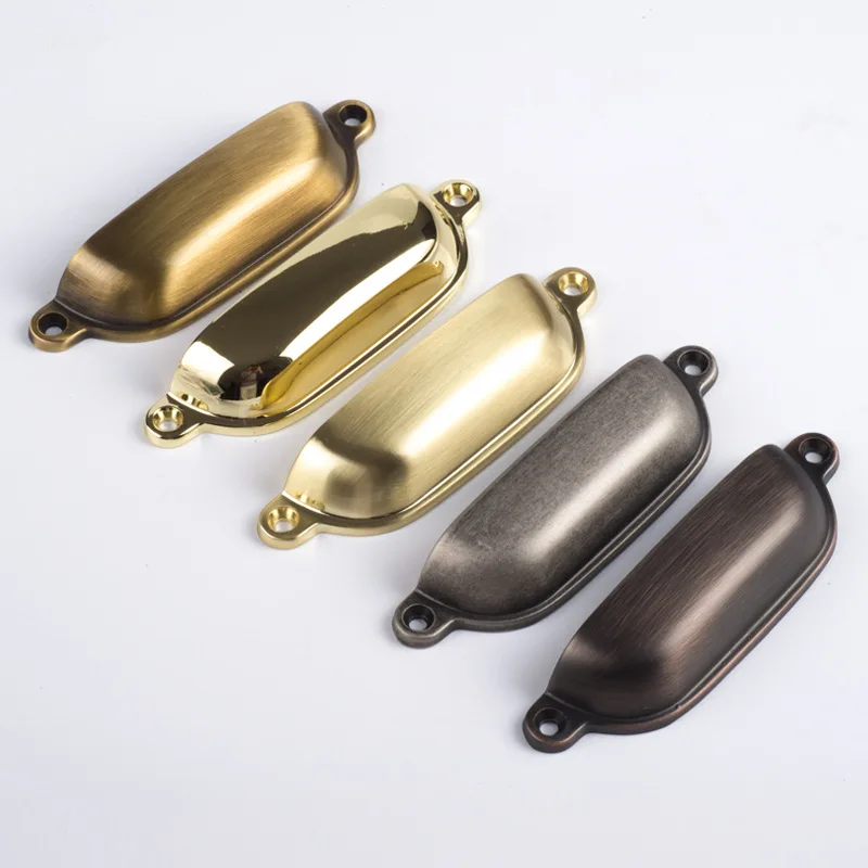 

Furniture Handles Exposed Concealed Handle Simple Shell Bright Chrome Handle Cabinet Wardrobe Cabinet Drawer Semicircular Handle