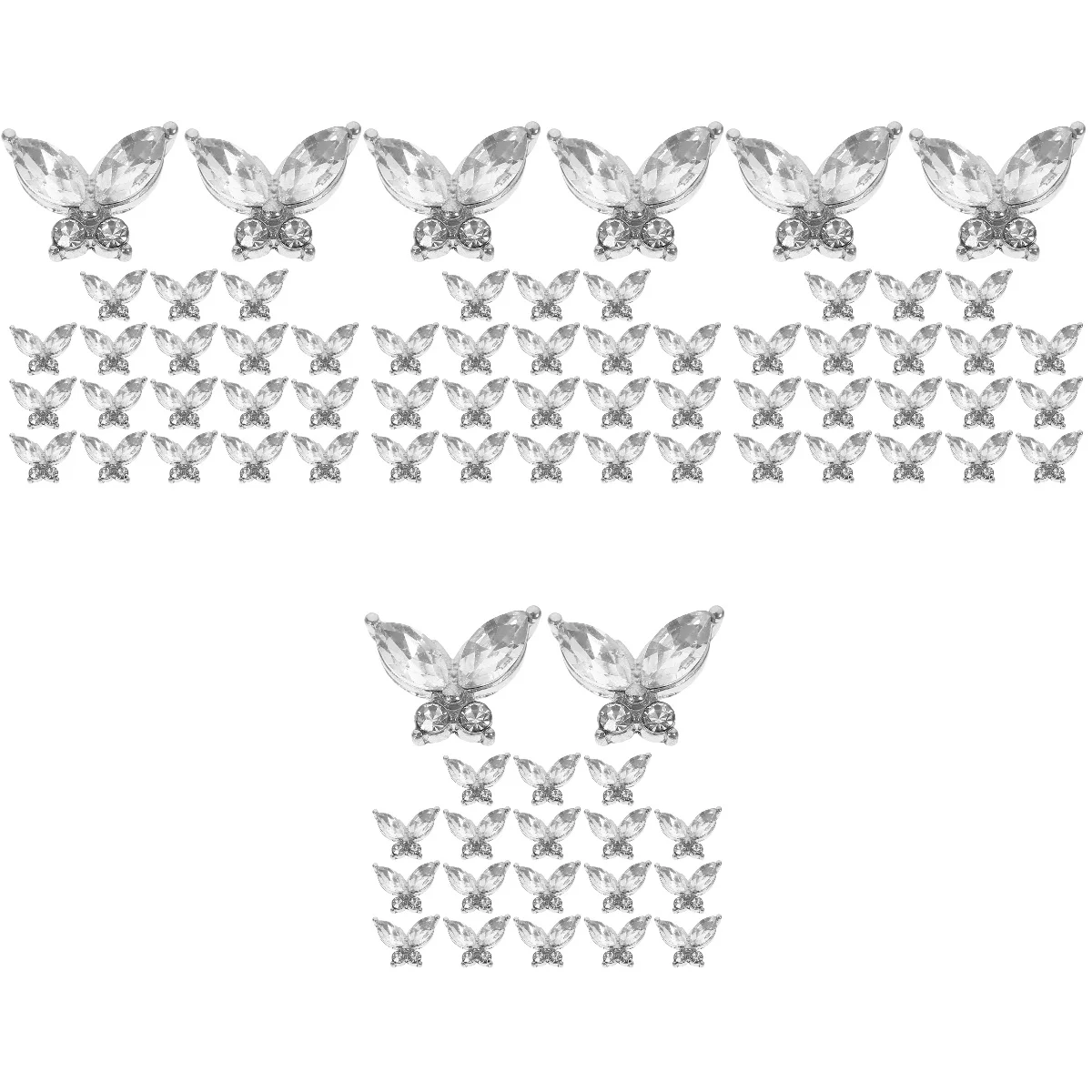 

Metal Butterfly Butterfly Manicure Charms Butterfly Nail Accessories Decoration Small Gems Charms Christmas Nails Cute Supplies